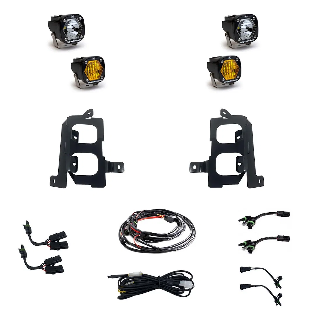 447849 – BAJA DESIGN Driving/ Fog Light, LED Bulb 2.1 Inch Square 20 Watt Bulbs Amp Draw 1.45 AMP Wide Cornering Beam...